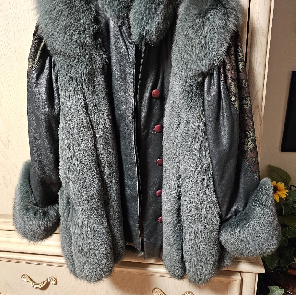 SAGA LEATHER AND FOX COAT